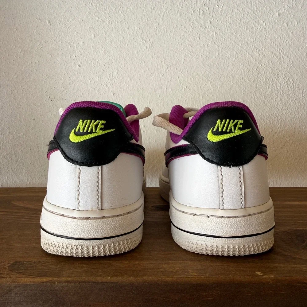 Nike Air Force 1 LV8 GS Just Do It Sneakers Vivid Purple Kids Youth Size 2Y